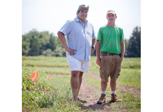 Jose Garces and farmer Alex McCracken