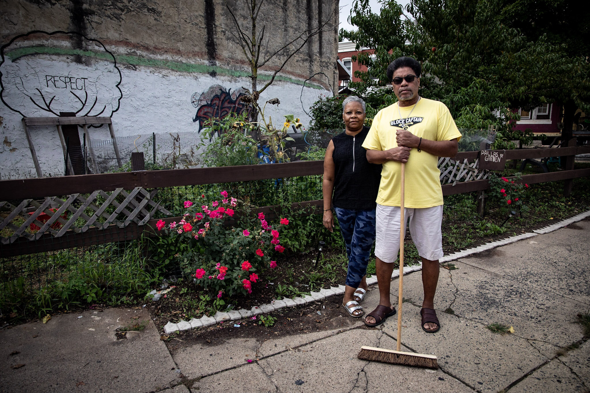 Darnell and Alice Perry serve as co-captains of the 1000 block of Pallas Street in West Philadelphia. Their stretch of Pallas won first place in PMBC’s 2019 Clean Block Contest.