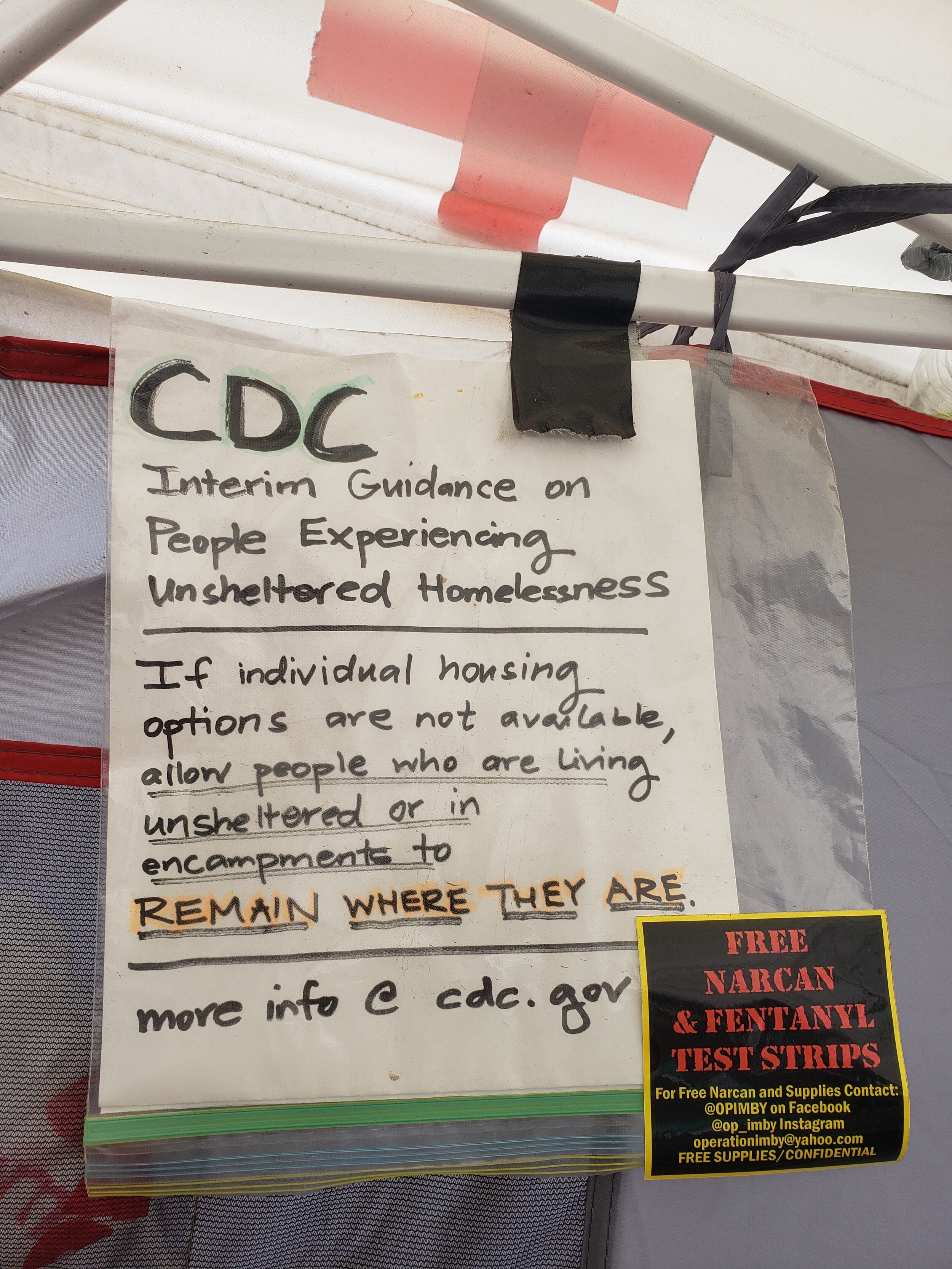 CDC Guidance posted in camp JTD.