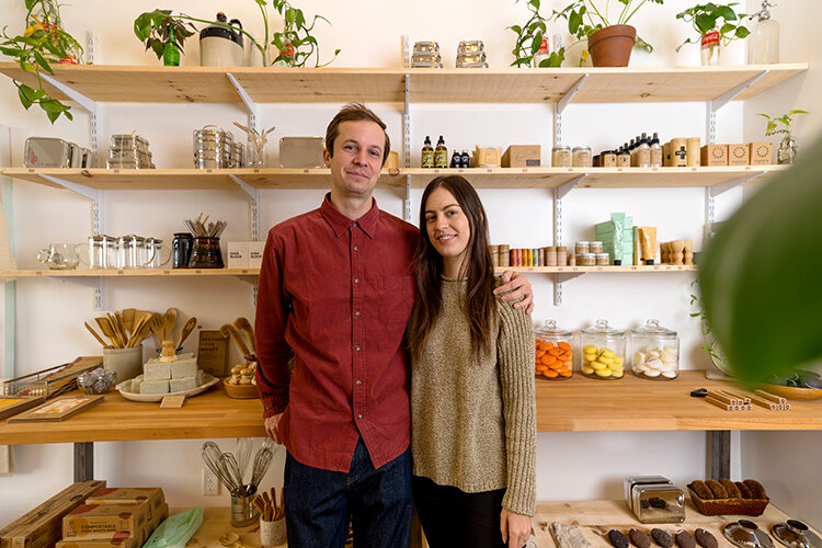 Good Buy’s Jason Rusnock and Emily Rodia. Photography of Good Buy Supply by Drew Dennis