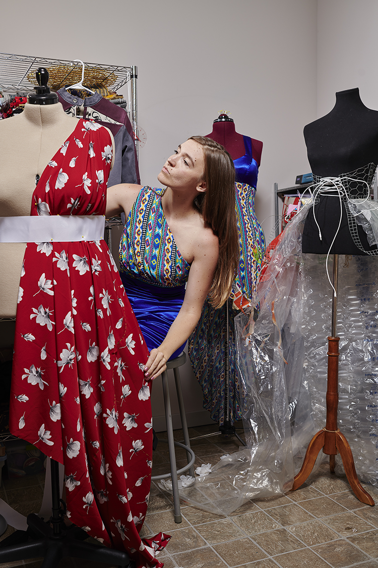 Maker Lauren Parrow of Ash &amp; Rise Atelier focuses on upcycling old clothing items, and creating new fashions from scratch, for any size and gender.
