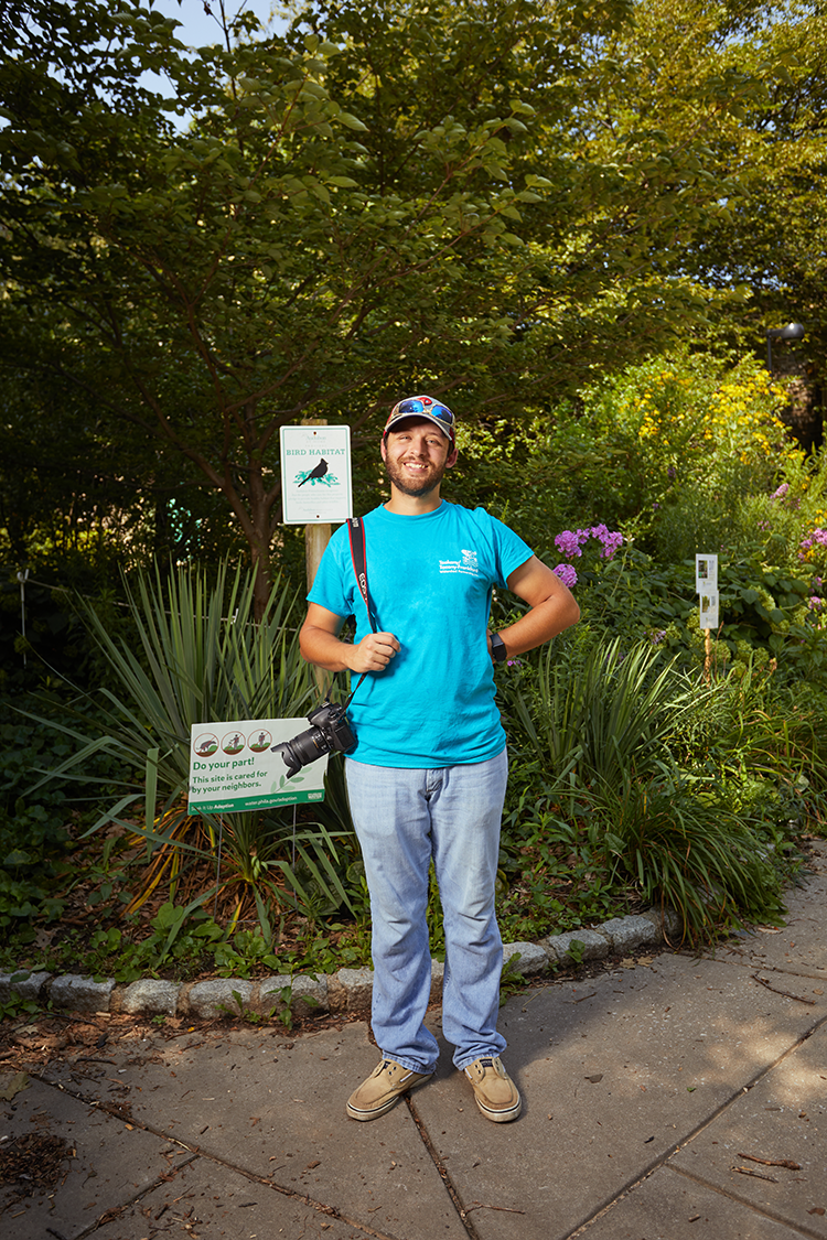 Ryan Neuman, upstream conservation leader for the Tookany/Tacony-Frankford Watershed Partnership. Photography by Chelsea Marrin.