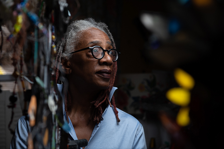  Celestine Wilson Hughes works as both a bus driver and a stained glass artist. (Photography by Kriston Jae Bethel) 