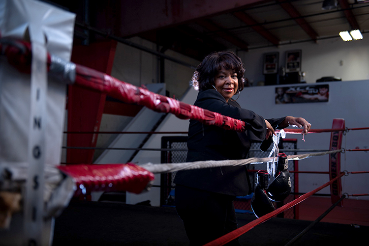  Lynn Suzette Carter just retired from a career as a supervisor within the Philadelphia Streets Department; she also works as a professional judge for boxing matches. (Photography by Kriston Jae Bethel) 