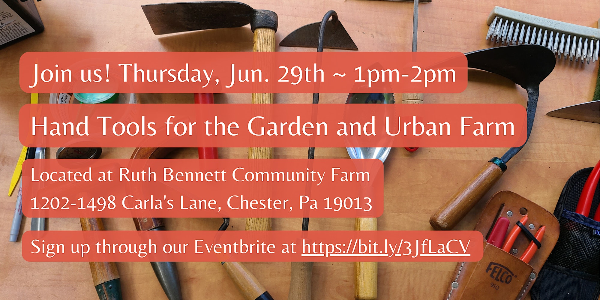 Hand Tool Workshop for the Garden and Urban Farm - Grid Magazine