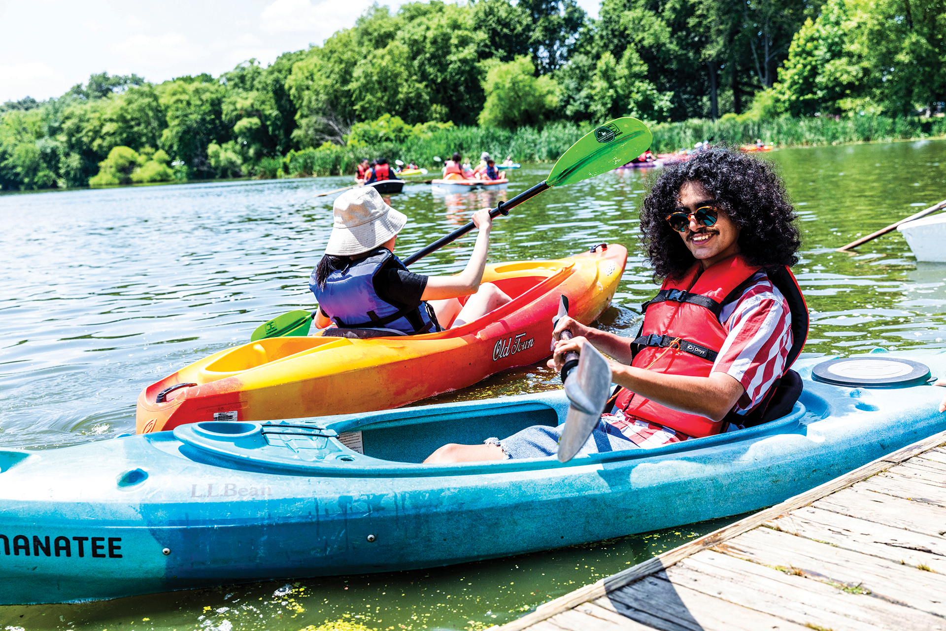 Boaters get on the water at FDR Park.